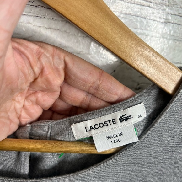 Lacoste gray mini dress with pockets size 34 - Picture 4 of 9